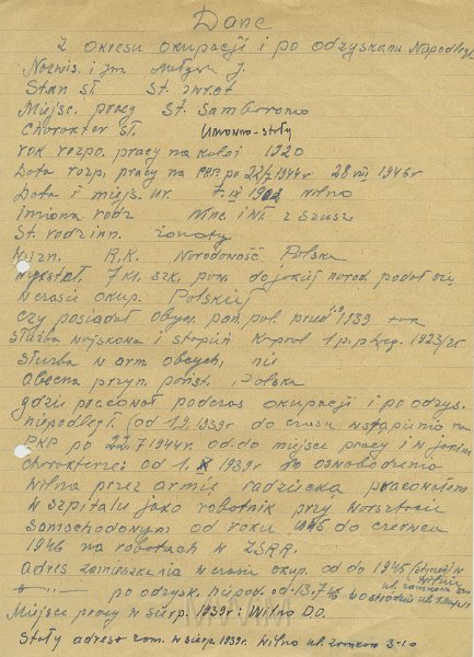 KKE 5496-4.jpg - Dok. Oświadczenia, życiorys i dane osobowe Michała Katkowskiego, Ostróda, 1947 r.